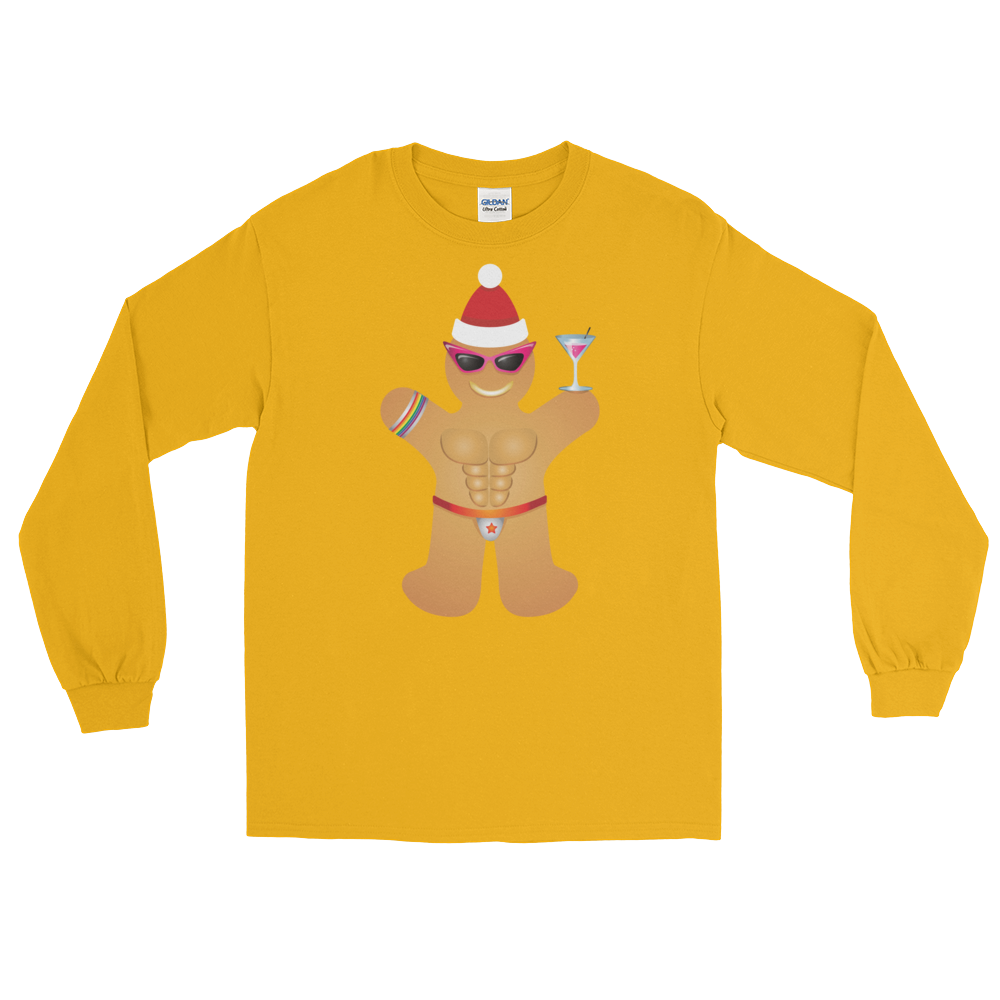 Gingerbread Circuit Man (Long Sleeve)-Long Sleeve-Swish Embassy