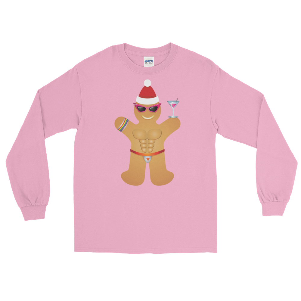 Gingerbread Circuit Man (Long Sleeve)-Long Sleeve-Swish Embassy