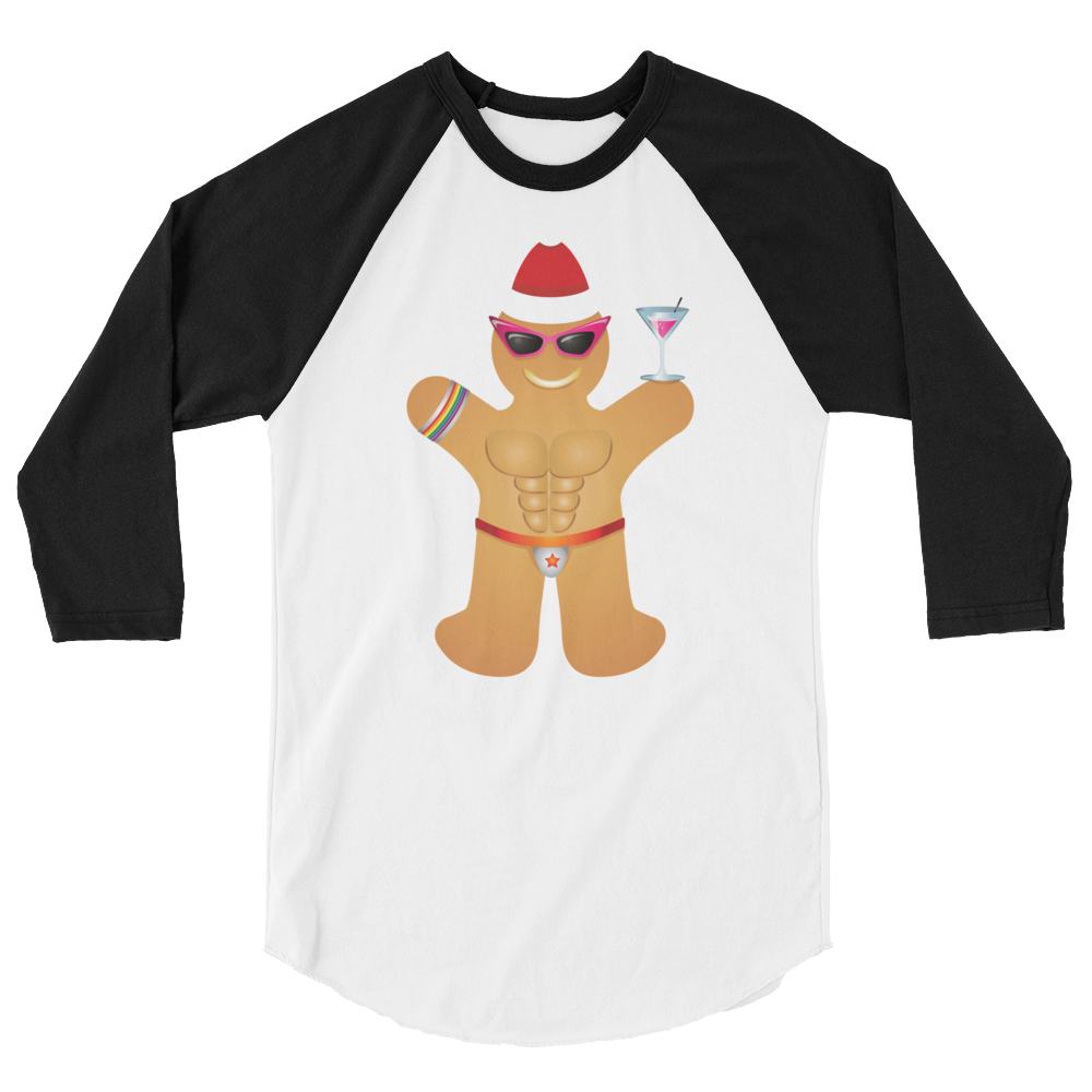 Gingerbread Circuit Man (Raglan)-Raglan-Swish Embassy