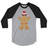 Gingerbread Circuit Man (Raglan)-Raglan-Swish Embassy