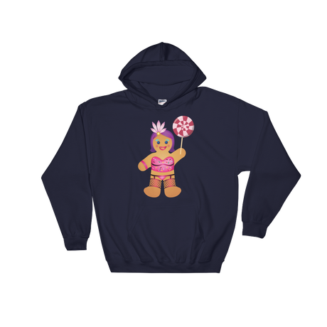 Gingerbread Drag Queen (Hoodie)-Christmas Hoodies-Swish Embassy