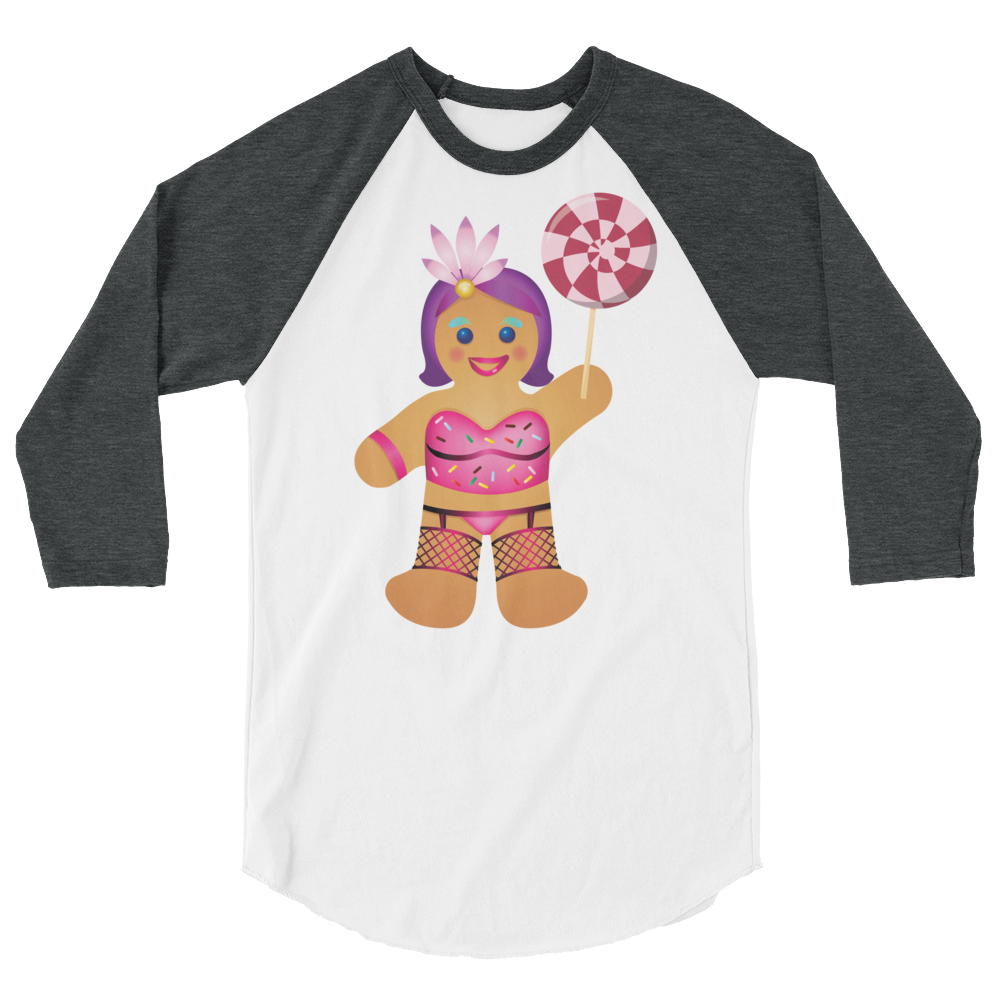 Gingerbread Drag Queen (Raglan)-Raglan-Swish Embassy