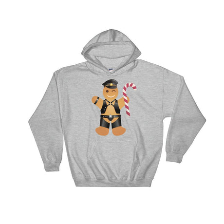 Gingerbread Leather Man (Hoodie)-Christmas Hoodies-Swish Embassy