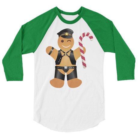 Gingerbread Leather Man (Raglan)-Raglan-Swish Embassy