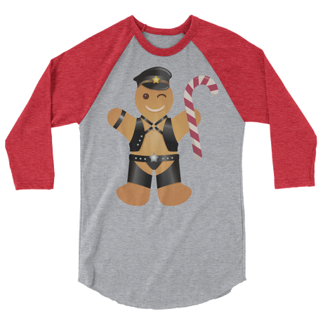 Gingerbread Leather Man (Raglan)-Raglan-Swish Embassy