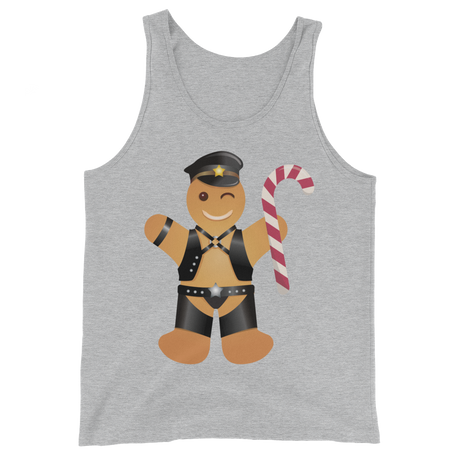 Gingerbread Leather Man (Tank Top)-Christmas Tanks-Swish Embassy