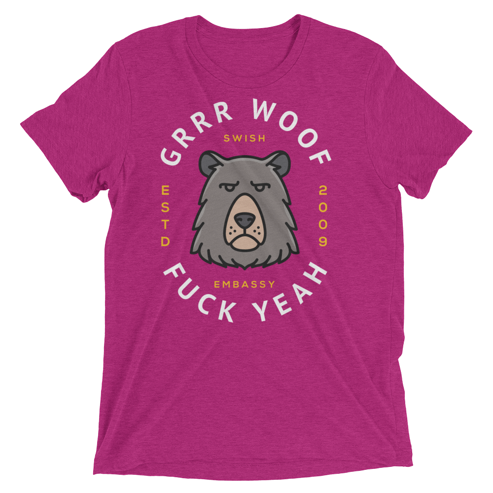 Grrr Woof (Retail Triblend)-Triblend T-Shirt-Swish Embassy