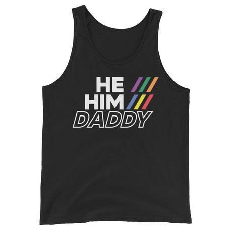 He/Him/Daddy (Tank Top)-Tank Top-Swish Embassy