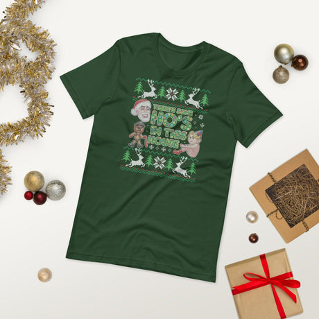 Hos In This House (Ugly Christmas)-T-Shirts-Swish Embassy