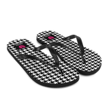 Houndstooth (Flip Flops)-Flip Flops-Swish Embassy