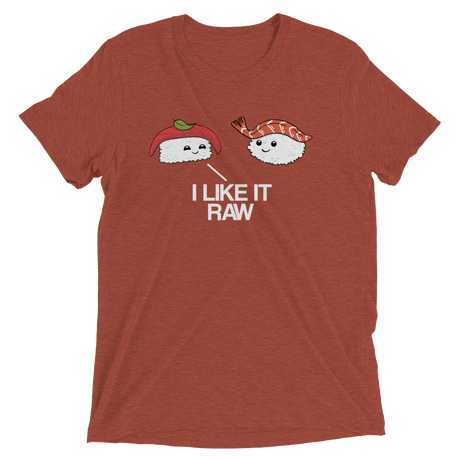 I Like it Raw (Retail Triblend)-Triblend T-Shirt-Swish Embassy