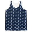 In the Navy (Allover Tank Top)-Allover Tank Top-Swish Embassy