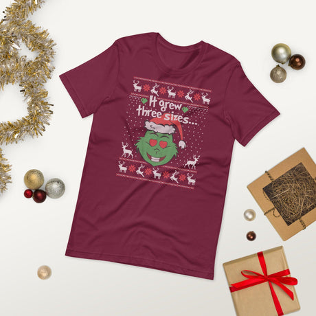 It Grew 3 Sizes (Ugly Christmas)-Ugly Christmas Apparel-Swish Embassy