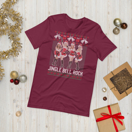 Jingle Bell Rock (Ugly Christmas)-T-Shirts-Swish Embassy