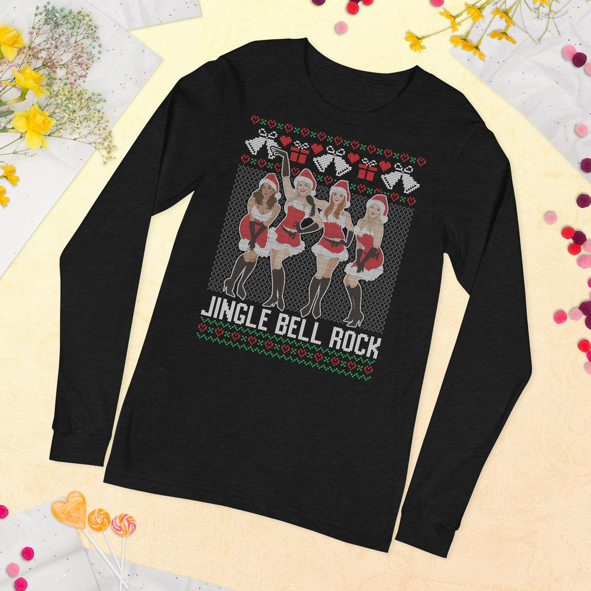 Jingle Bell Rock (Ugly Christmas)-T-Shirts-Swish Embassy