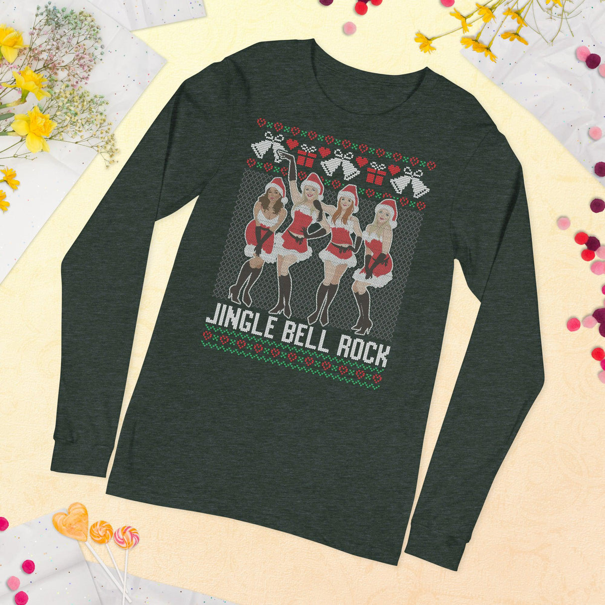 Jingle Bell Rock (Ugly Christmas)-T-Shirts-Swish Embassy