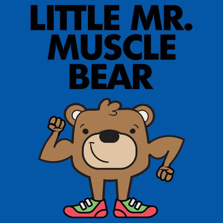 Little Mr. Muscle Bear-T-Shirts-Swish Embassy