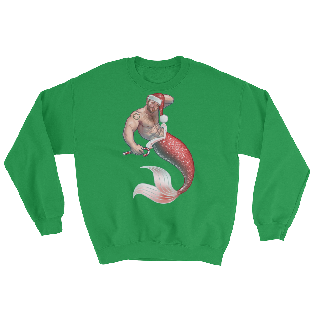 Merman Christmas (Long Sleeve)-Long Sleeve-Swish Embassy