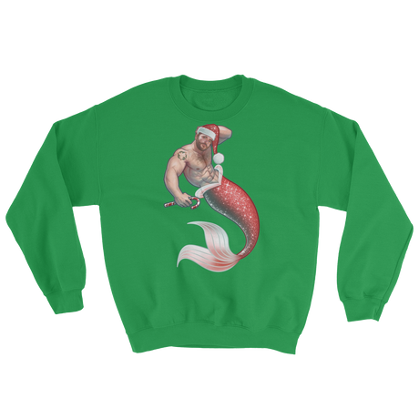 Merman Christmas (Long Sleeve)-Long Sleeve-Swish Embassy