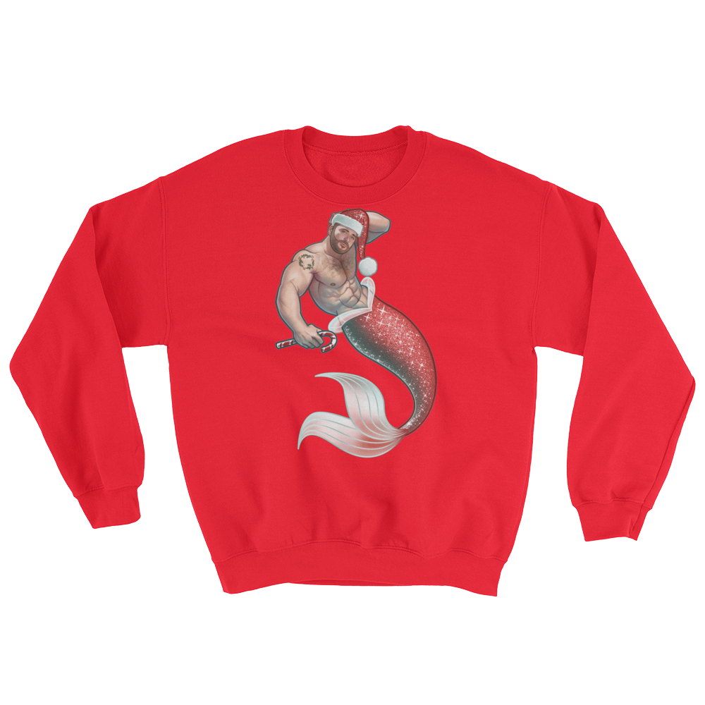 Merman Christmas (Long Sleeve)-Long Sleeve-Swish Embassy