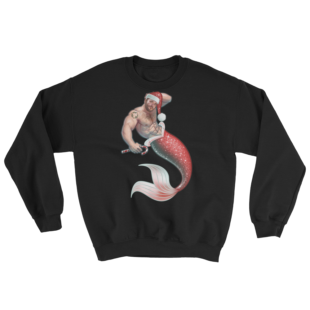 Merman Christmas (Long Sleeve)-Long Sleeve-Swish Embassy