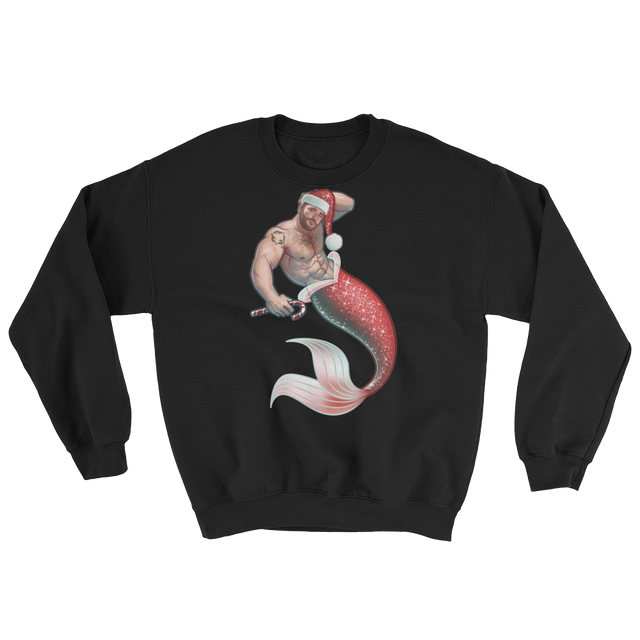 Merman Christmas (Long Sleeve)-Long Sleeve-Swish Embassy