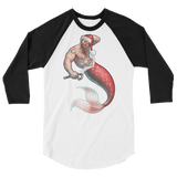 Merman Christmas (Raglan)-Raglan-Swish Embassy