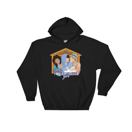 Molly, You in Manger Girl! (Hoodie)-Christmas Hoodies-Swish Embassy