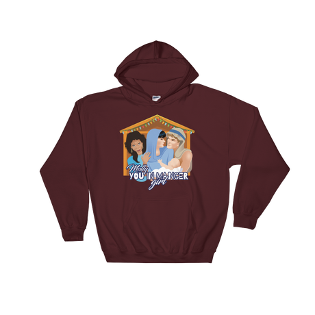 Molly, You in Manger Girl! (Hoodie)-Christmas Hoodies-Swish Embassy