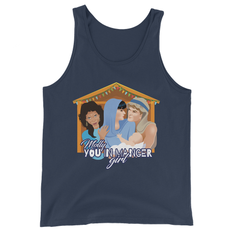 Molly, You in Manger Girl! (Tank Top)-Christmas Tanks-Swish Embassy