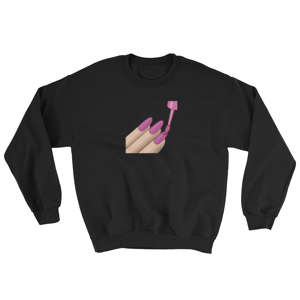 Nail Polish Emoji (Long Sleeve)-Long Sleeve-Swish Embassy