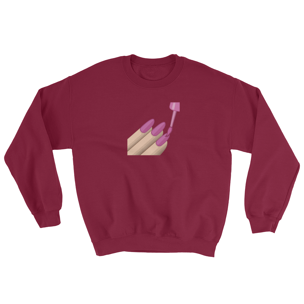 Nail Polish Emoji (Long Sleeve)-Long Sleeve-Swish Embassy