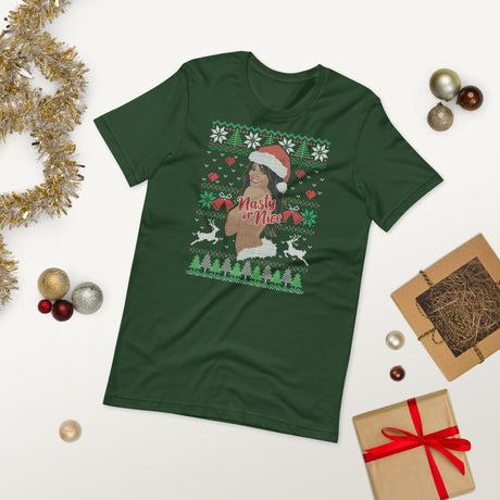 Nasty or Nice (Ugly Christmas)-Christmas T-Shirts-Swish Embassy