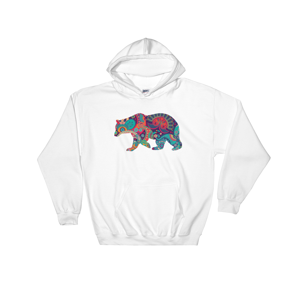 Paisley Bear (Hoodie)-Hoodie-Swish Embassy