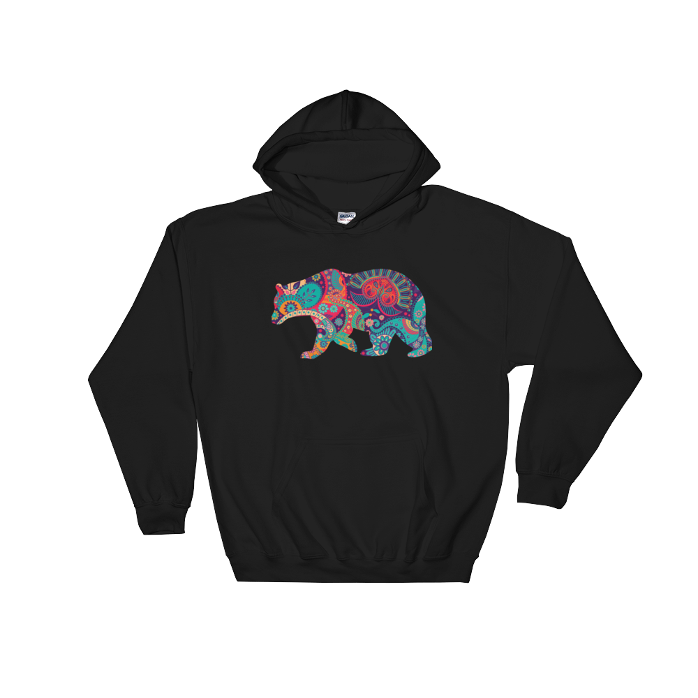 Paisley Bear (Hoodie)-Hoodie-Swish Embassy