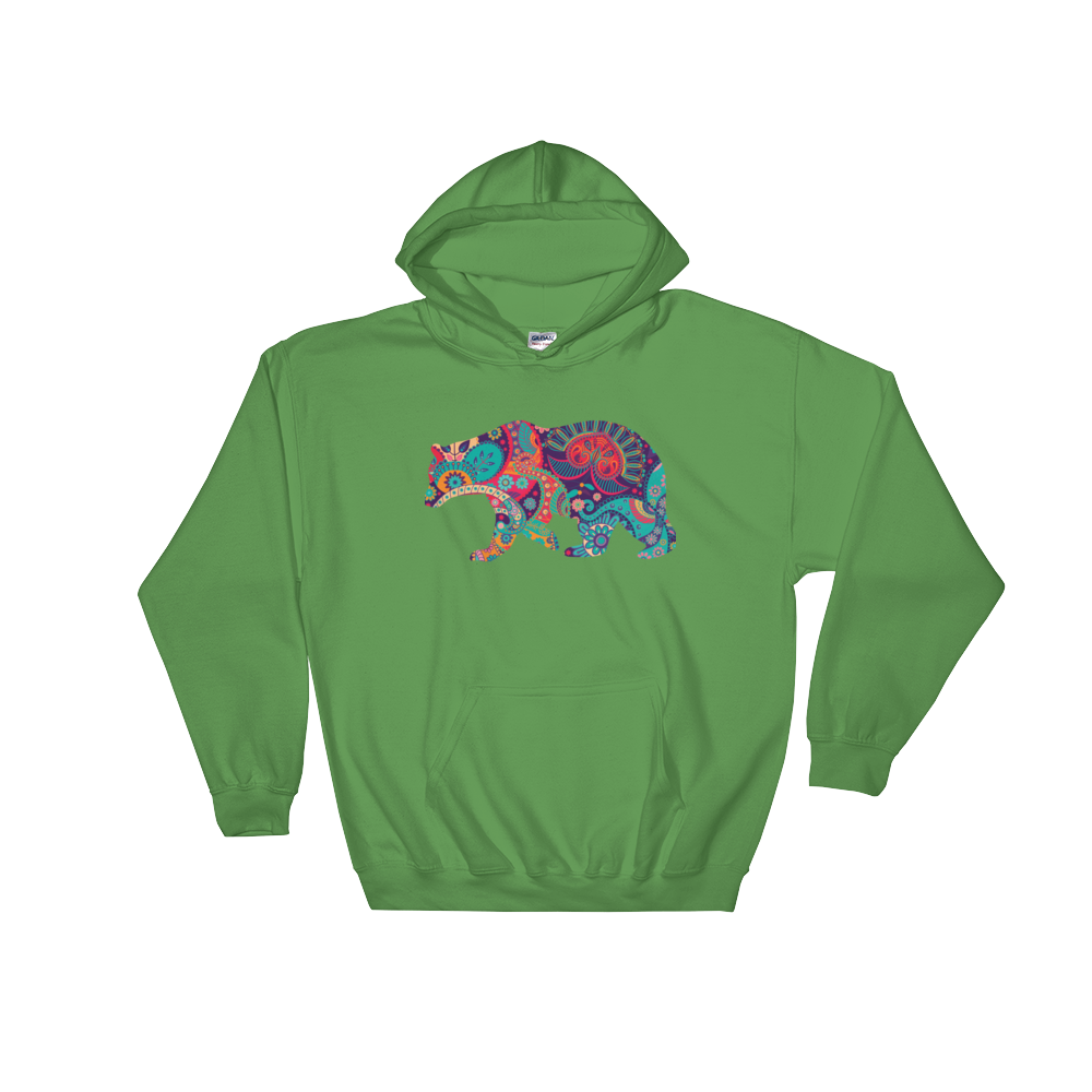 Paisley Bear (Hoodie)-Hoodie-Swish Embassy