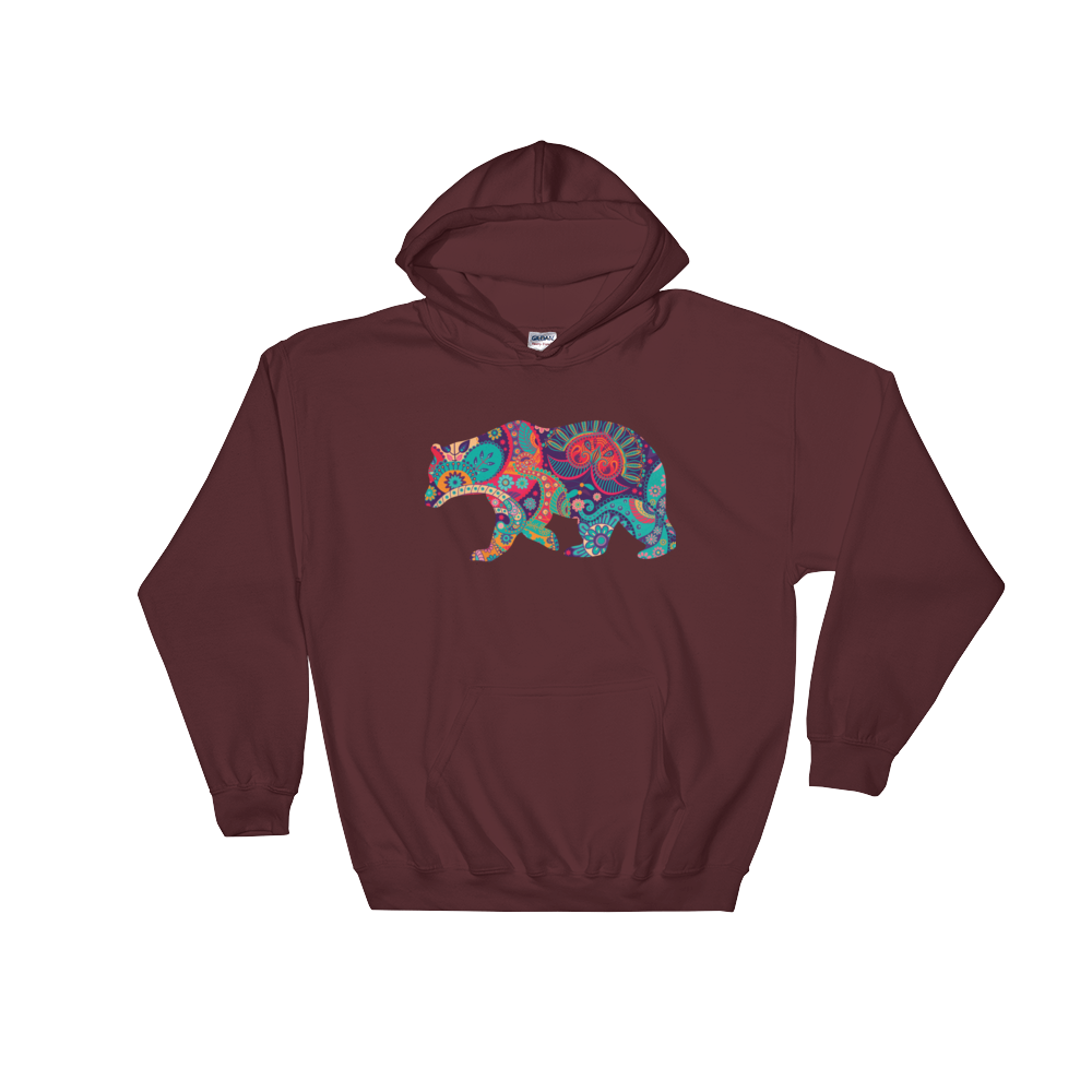 Paisley Bear (Hoodie)-Hoodie-Swish Embassy