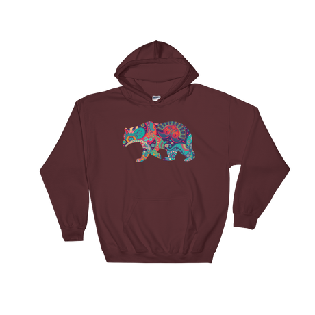 Paisley Bear (Hoodie)-Hoodie-Swish Embassy