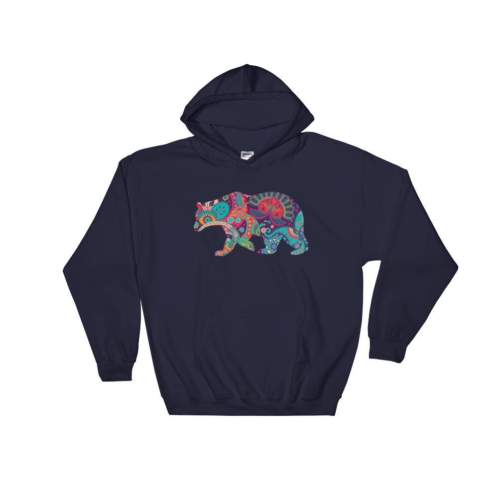 Paisley Bear (Hoodie)-Hoodie-Swish Embassy