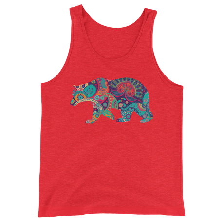 Paisley Bear (Tank Top)-Tank Top-Swish Embassy