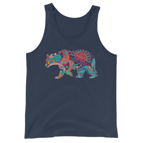 Paisley Bear (Tank Top)-Tank Top-Swish Embassy