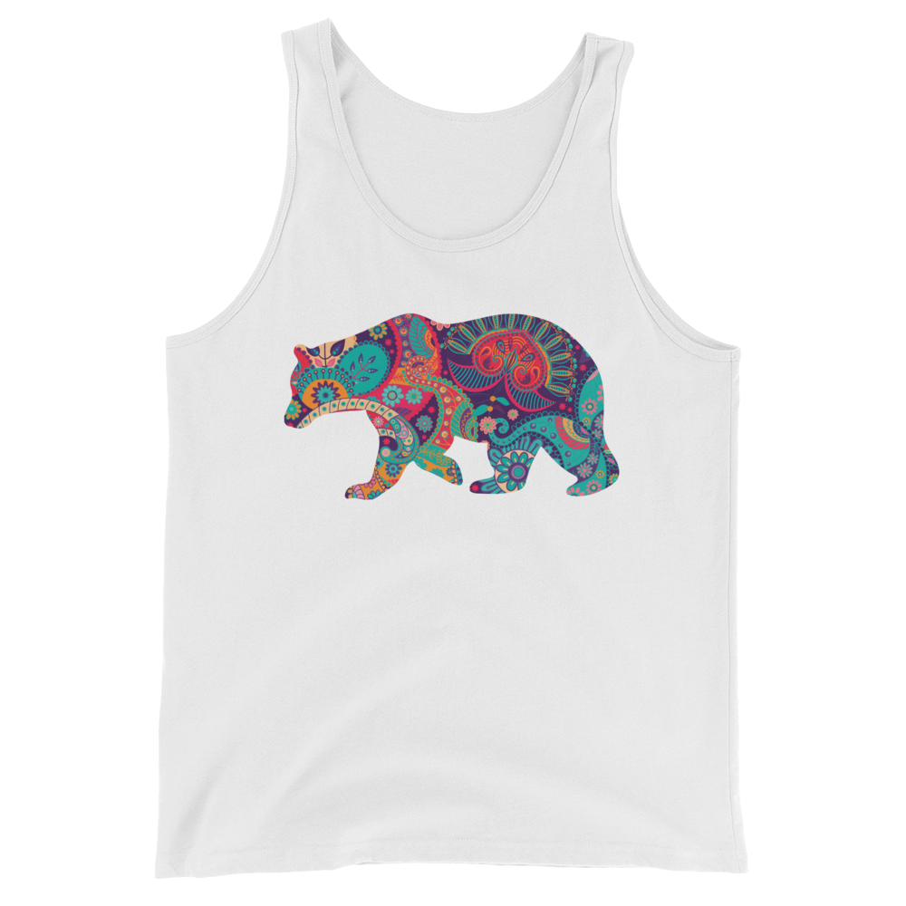 Paisley Bear (Tank Top)-Tank Top-Swish Embassy