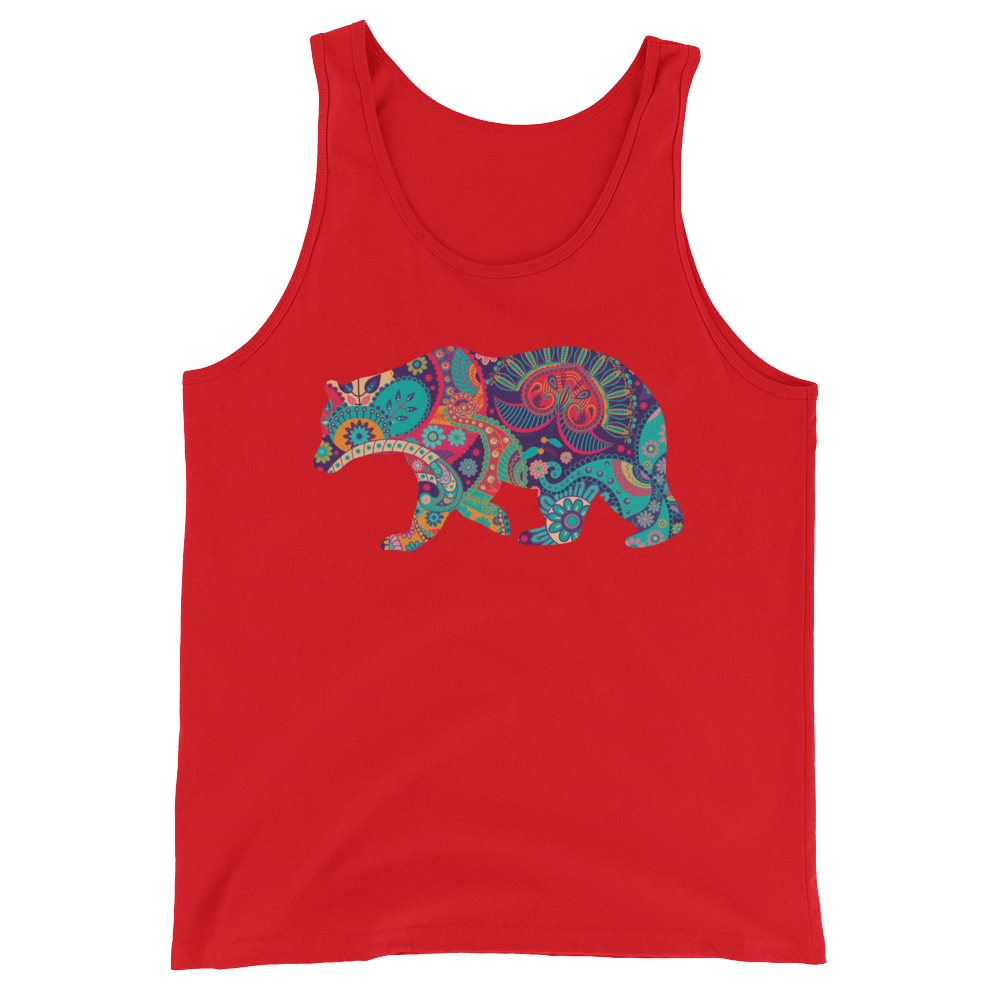 Paisley Bear (Tank Top)-Tank Top-Swish Embassy