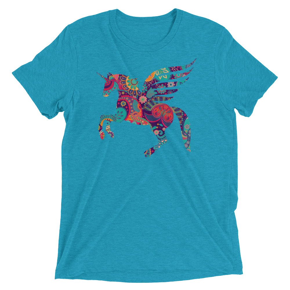 Paisley Pegacorn (Retail Triblend)-Triblend T-Shirt-Swish Embassy