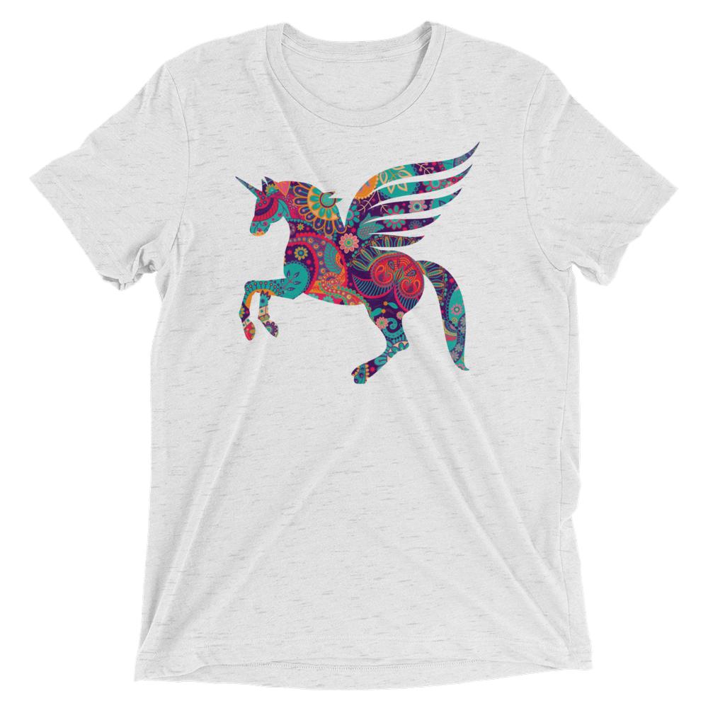 Paisley Pegacorn (Retail Triblend)-Triblend T-Shirt-Swish Embassy