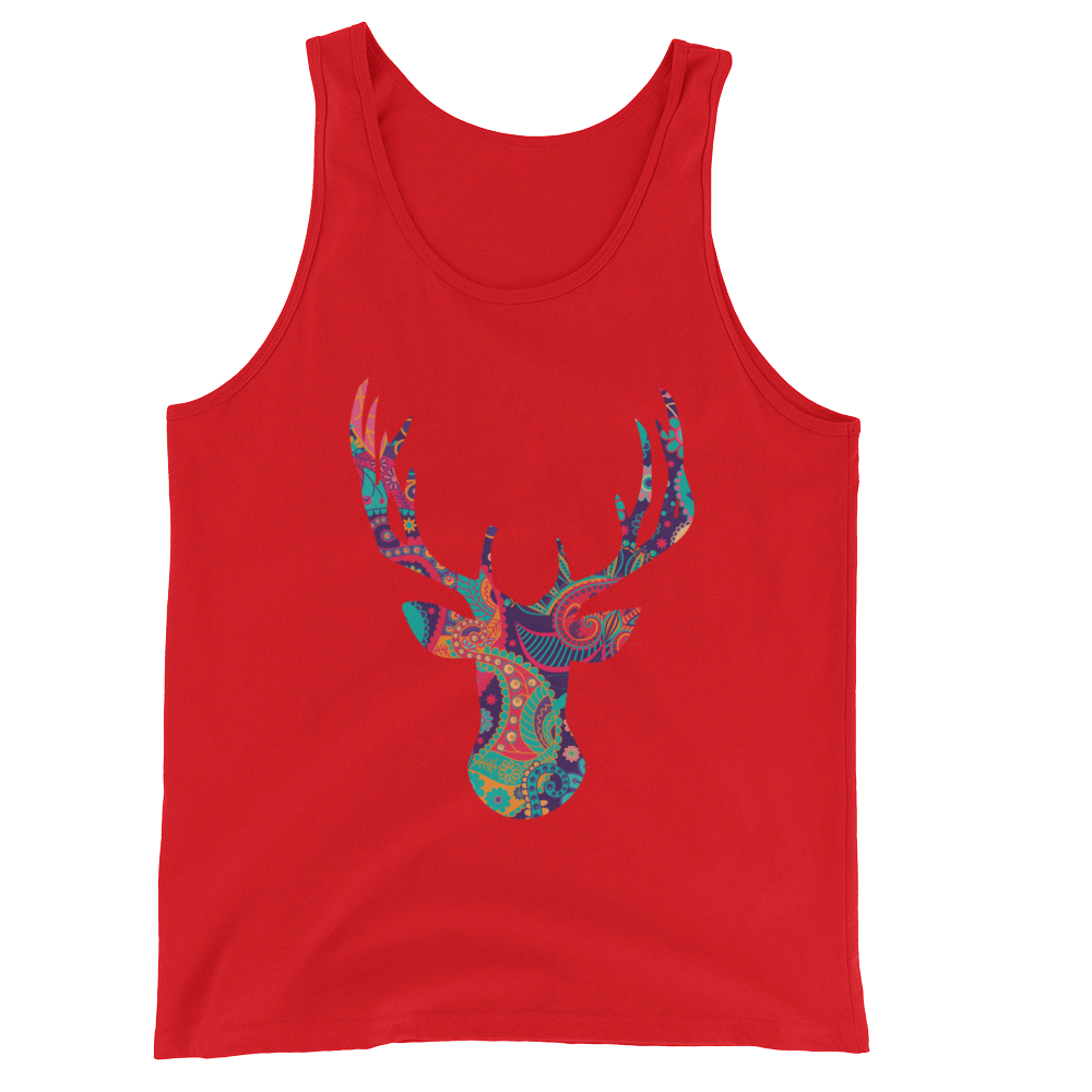 Paisley Stag (Tank Top)-Tank Top-Swish Embassy