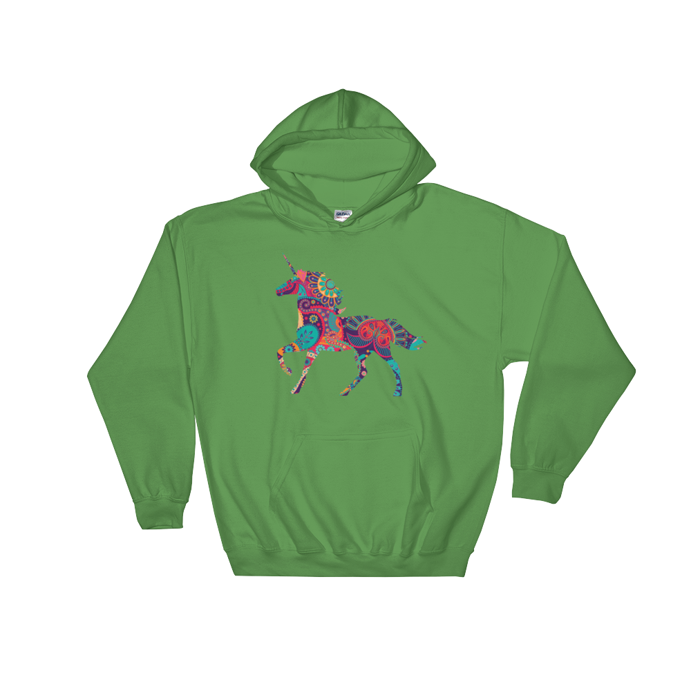 Paisley Unicorn (Hoodie)-Hoodie-Swish Embassy