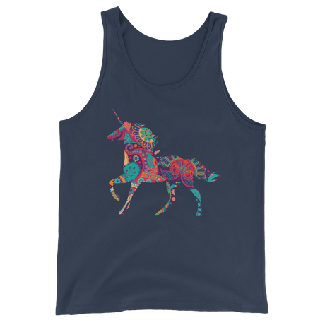 Paisley Unicorn (Tank Top)-Tank Top-Swish Embassy