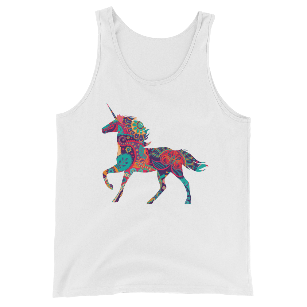 Paisley Unicorn (Tank Top)-Tank Top-Swish Embassy