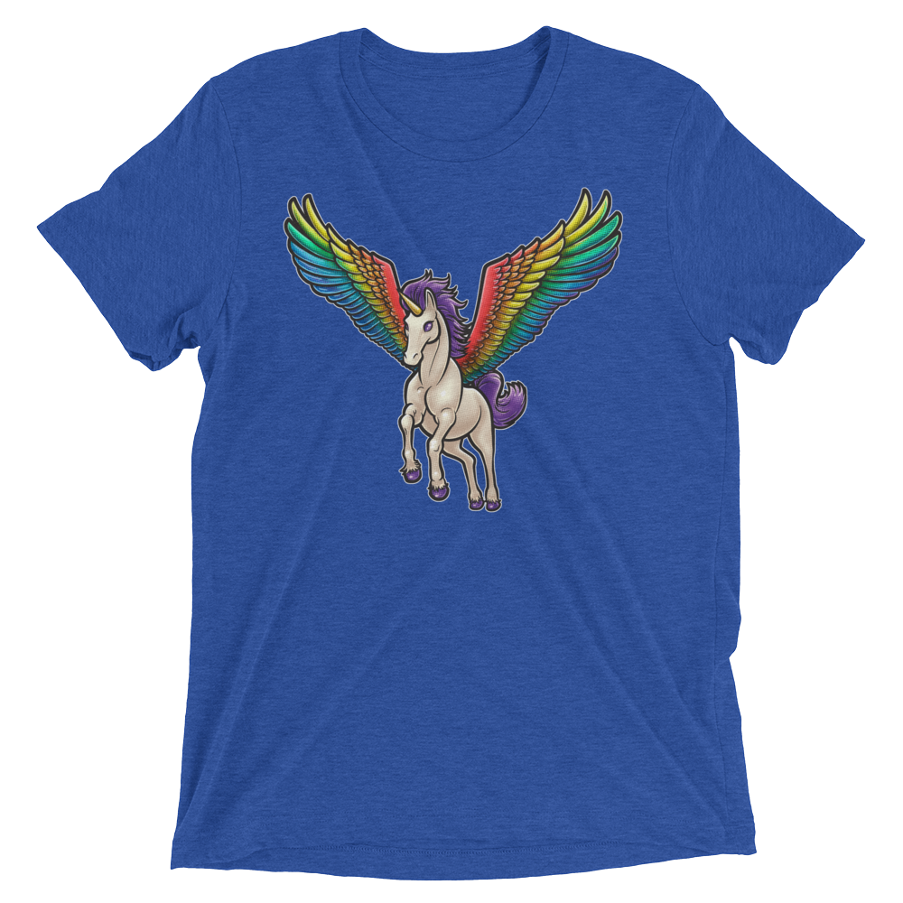 Pegasus Takes Flight (Retail Triblend)-Triblend T-Shirt-Swish Embassy